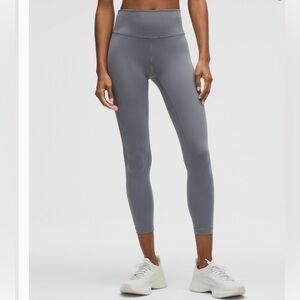 Lululemon High-Rise Wundertrain Mesh Active Leggings 25” Solar Grey